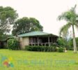 Exterior view of the charming villa nestled in the mountains of Puerto Plata