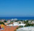 Ocean view with cruise terminal and ships