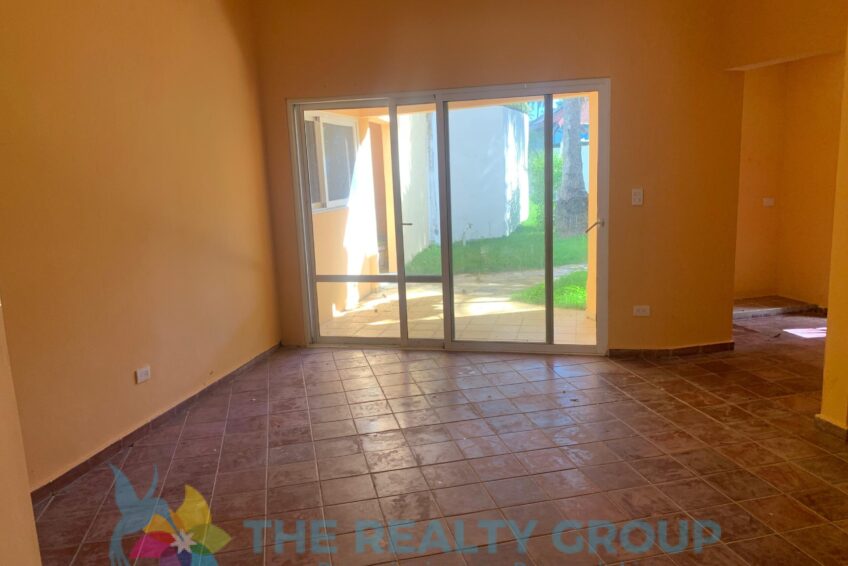View of the inside of the fixer-upper in Cabarete East