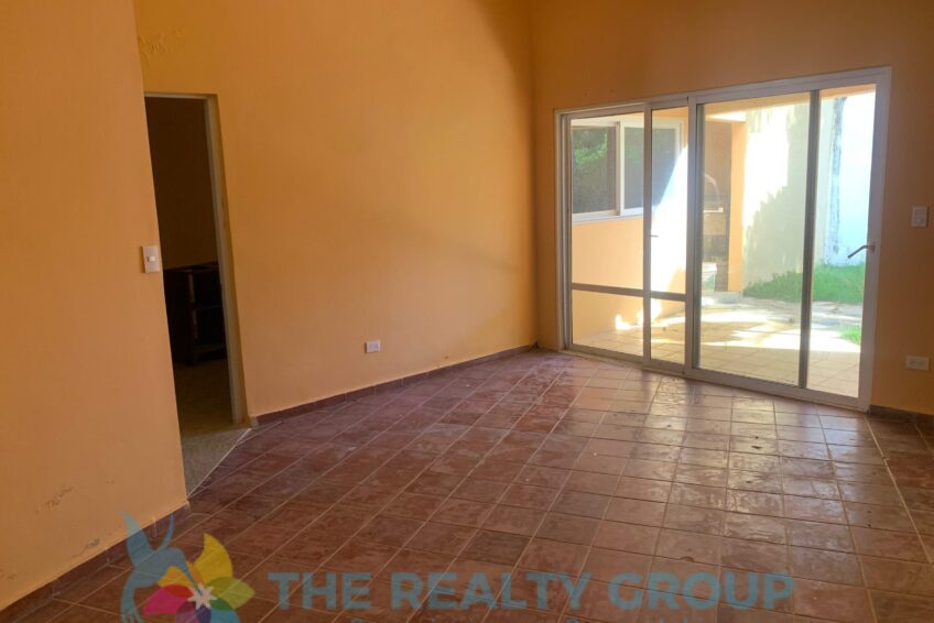View of the inside of the fixer-upper in Cabarete East