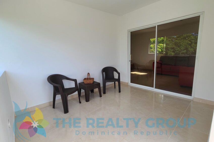 Bright studio with private terrace above garage at a beautiful villa with apartment and studio in Sosúa