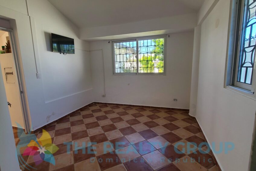 Caribbean villa Playa Chiquita third bedroom with television